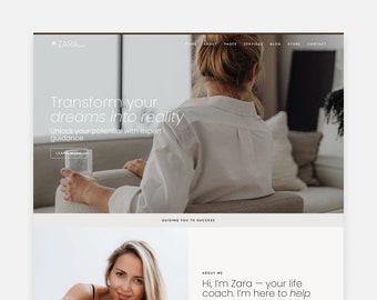 Zara Latte Wordpress Theme · Elementor Pro Theme · Business Theme · Website Template