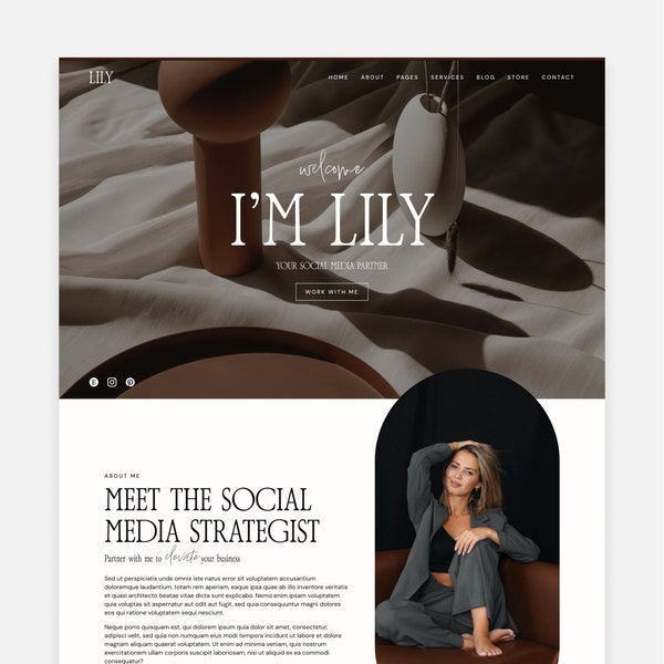 Lily Wordpress Theme · Elementor Pro Theme · Business Theme · Website Template