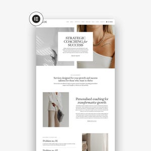Chloe WordPress Template, Elementor Pro Template, Professional Website Template, Portfolio, Website Template, Business Website