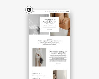 Modello di sito web WordPress Chloe: tema aziendale per blogger, Elementor Pro