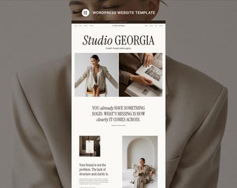 Plantilla web de WordPress para empresas en Georgia / Diseño web de alta conversión / Elementor Pro incluido