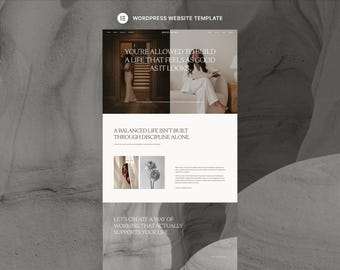 Plantilla web Maeve para WordPress, ideal para entrenadores / Diseño web de alta conversión / Elementor Pro incluido