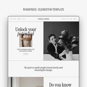 Noelle Carter Wordpress テーマ · Elementor Pro テーマ · ビジネス テーマ · ウェブサイト テンプレート