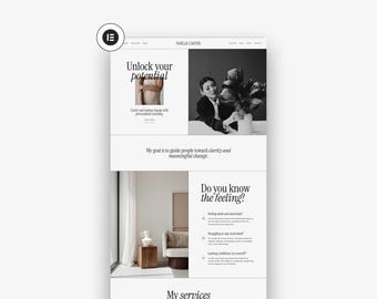 Plantilla de sitio web de WordPress de Noelle Carter: Tema de estilo de vida empresarial, Elementor Pro