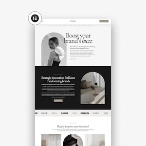 Jada WordPress Template, Elementor Pro Template, Professional Website Template, Portfolio, Website Template, Business Website