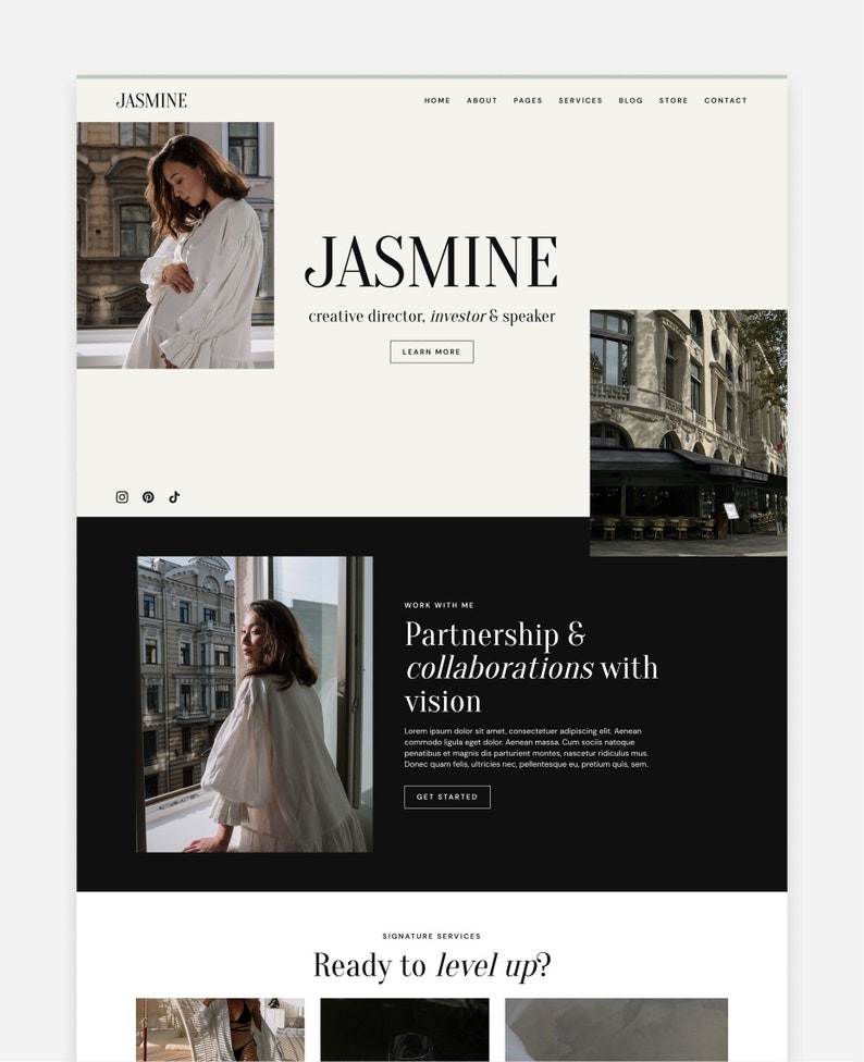 Jasmine Wordpress Theme Elementor Pro Theme Business Theme Website Template image 1