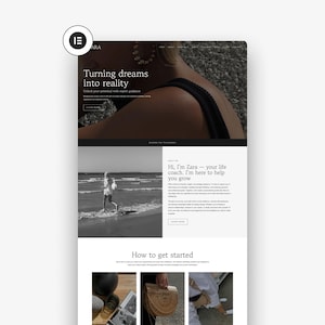 Zara WordPress Template, Elementor Pro Template, Professional Website Template, Portfolio, Website Template, Business Website