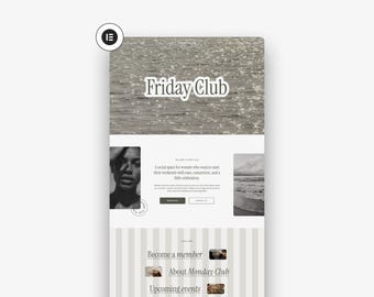 Friday Club WordPress Website Template: Business Theme, Elementor Pro