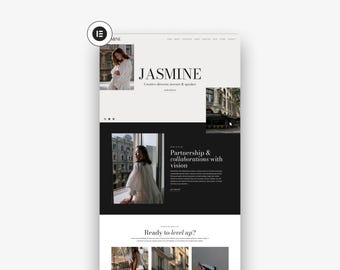 Jasmine WordPress Website Template: Bloggers Business Theme, Elementor Pro