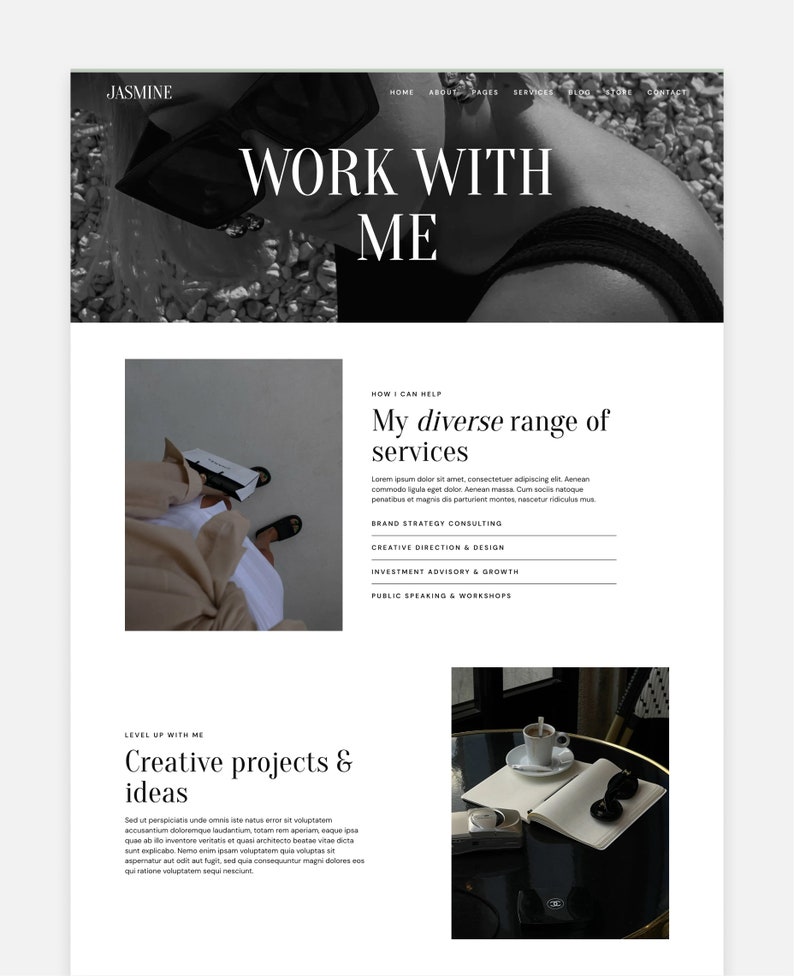 Jasmine Wordpress Theme Elementor Pro Theme Business Theme Website Template image 4