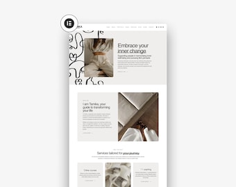 Modello di sito web WordPress Tamika: tema aziendale per blogger, Elementor Pro