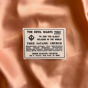 Sticker satanique occulte vintage