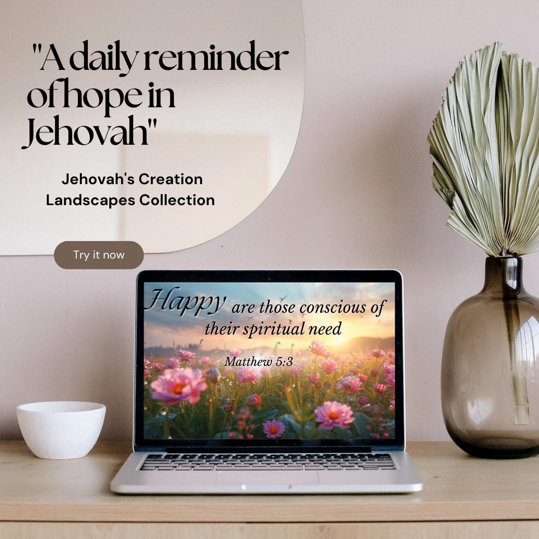 JW 2026 Year Text Wallpapers – Exclusive Designs – Matthew 5:3 Digital ...