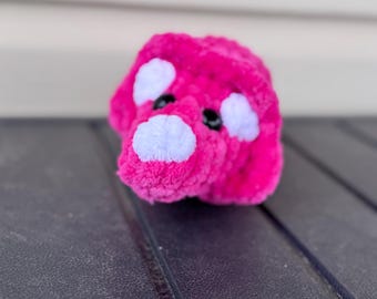 Triceratops Crochet Plushie – Valentine’s Day Dinosaur Gift – Handmade Dino Valentine – Cute Amigurumi Plush