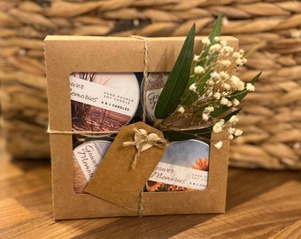 Gower Memories Gift Box (4 Hand Poured Candles)