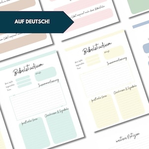 Bible Study Multicolor Bundle I Bible Study in German I Christian