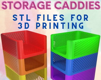 Stackable Storage Caddies, STL File 3D, Digital Download, Your Ultimate Storage Solution, Effortless Organization, Space-Saving Marvels