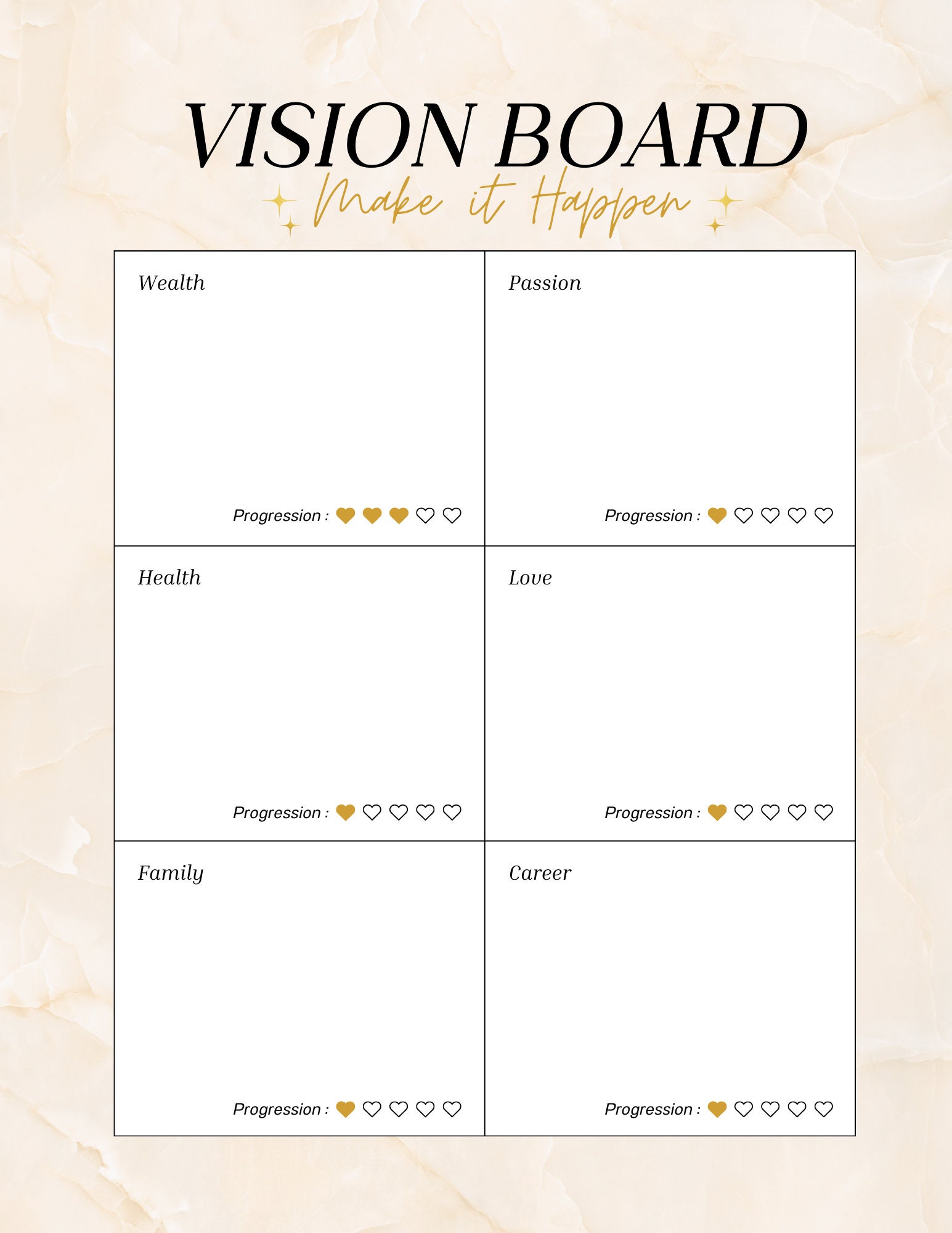 Vision Board Make It Happen - Etsy
