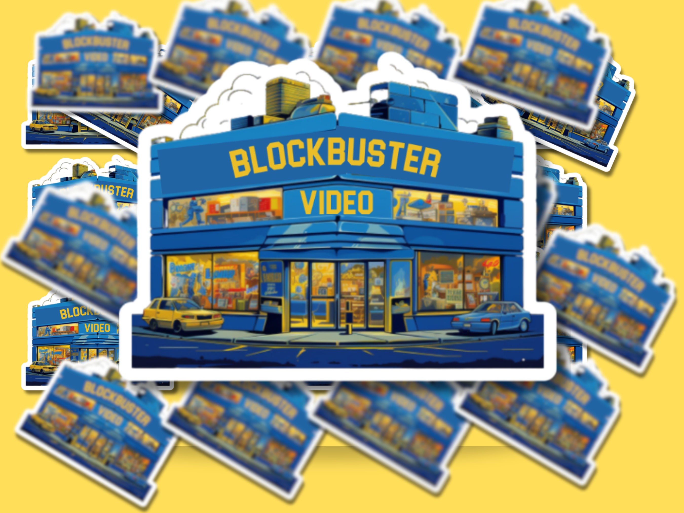 Blockbuster Video Sticker, 90s Stickers, 90s Video Store Decal - Etsy