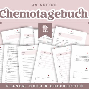 Planificador y diario de quimioterapia | Documentación de la terapia | Registro de efectos secundarios | Descarga de regalos para pacientes con cáncer | Salud