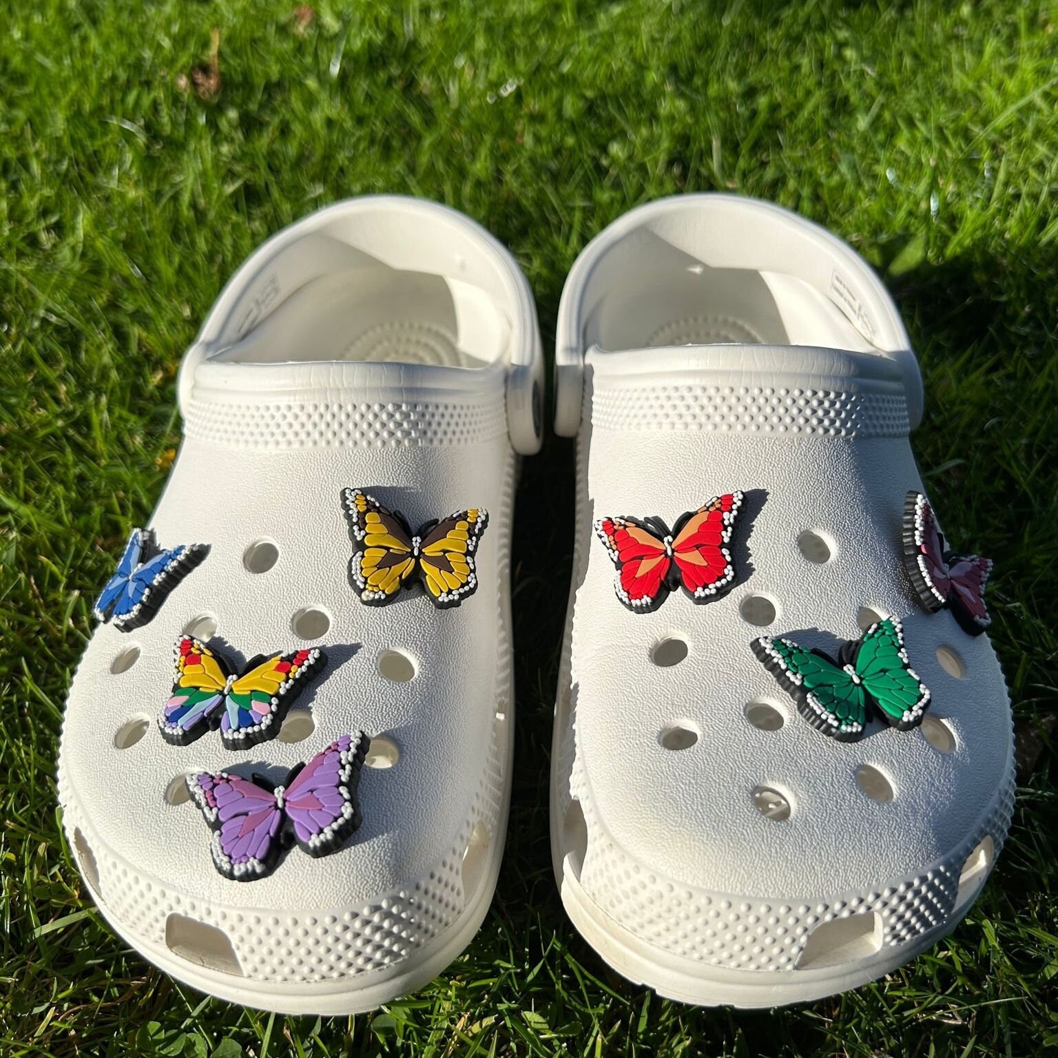 Rainbow letter crocs new arrivals