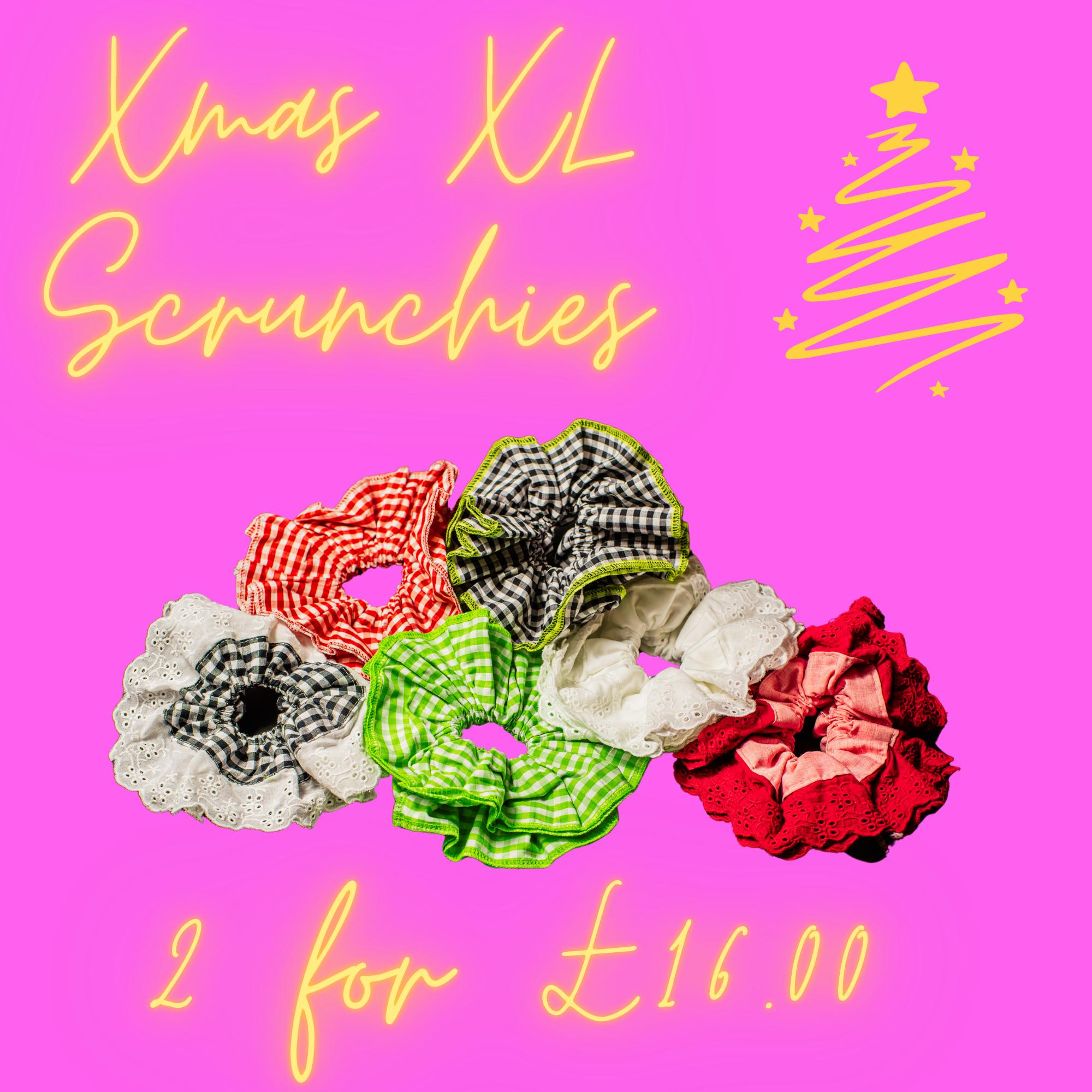 Ultimate Christmas XL Scrunchies - 2 for 16 Quid - Etsy