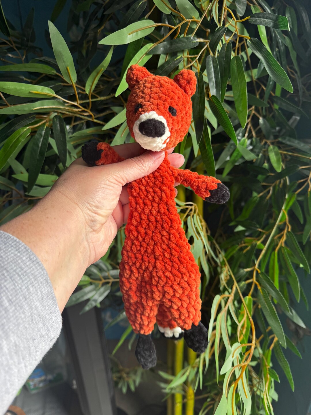 Crochet Fox Plush Snuggler Lovey | One of a Kind Amigurumi Fox ...