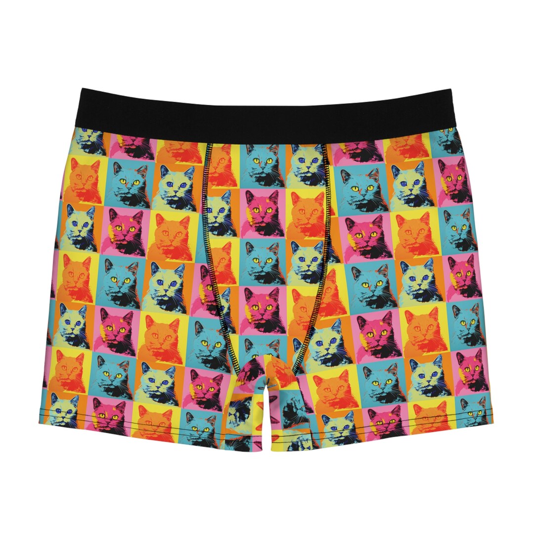 Men's Cat Boxer Briefs Etsy