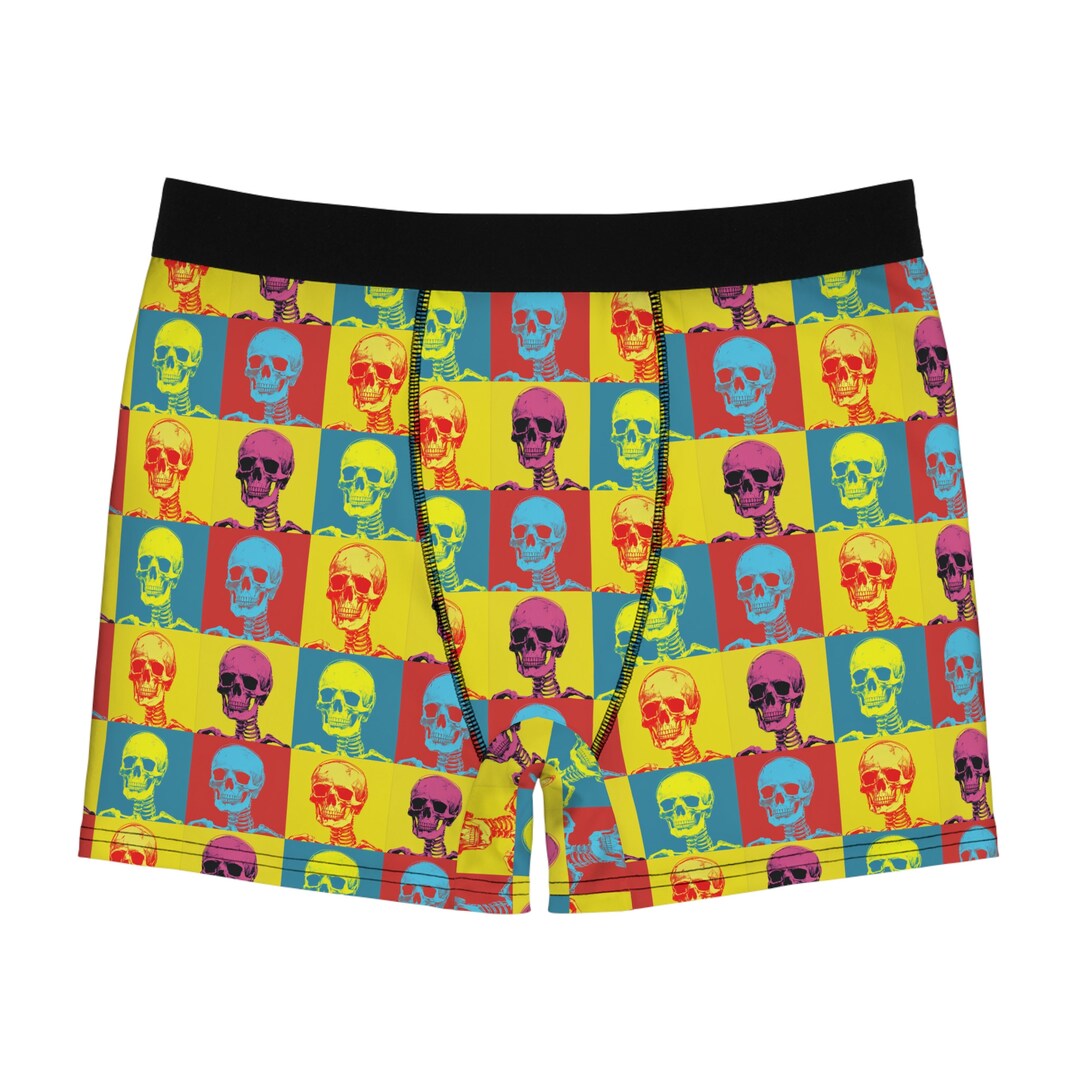 Men's Skeleton Boxer Briefs Etsy