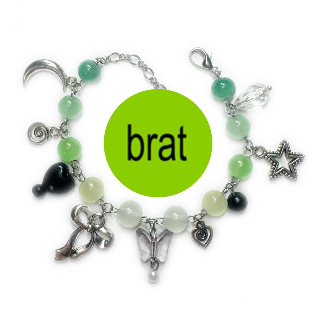 Charli Xcx Charm Bracelet, Charli Xcx, Brat, 365, Charli Xcx Jewelry