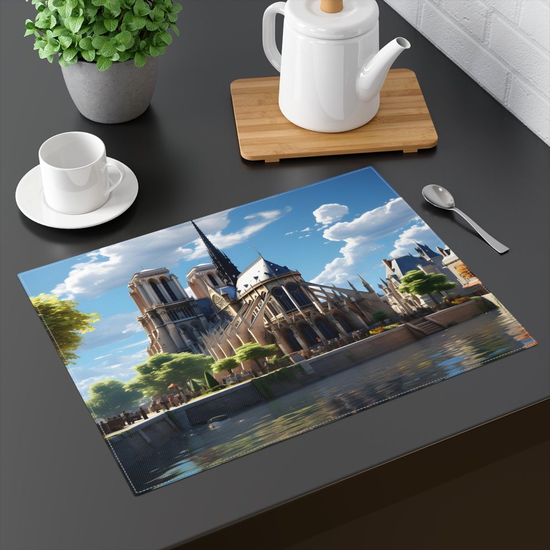 Placemat Notre Dame of Paris Origins Etsy