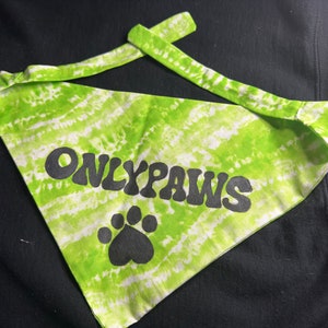 Retro style dog bandana, Tie dye bandana, handmade dog bandana, custom bandana