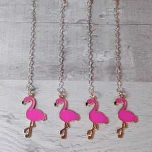 Hot Pink Flamingo cup charm