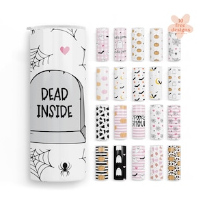 Halloween Becher Wrap, süße Halloween Becher png, Becher Sublimation Designs, gruselige Becher Wraps, Halloween Becher Bundle