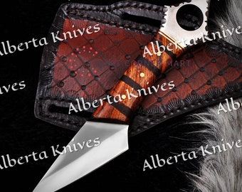 Benutzerdefinierte handgefertigte einfach zu tragen Kiridashi Allzweckmesser, Halsmesser, Campingmesser, Kiridashi Messer, Geschenk für Männer, Geschenk für Sie und Ihn