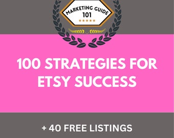 100 Strategies for Etsy Success