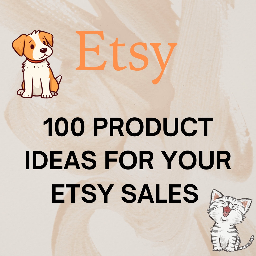 Etsy Product Ideas 100 Product Ideas for Selling on Etsy Product List