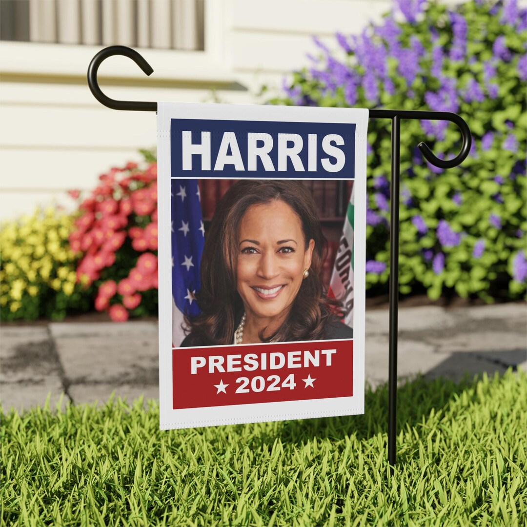 Poster Banner Kamala Harris 2024 Elections Garden House Decor, Home ...