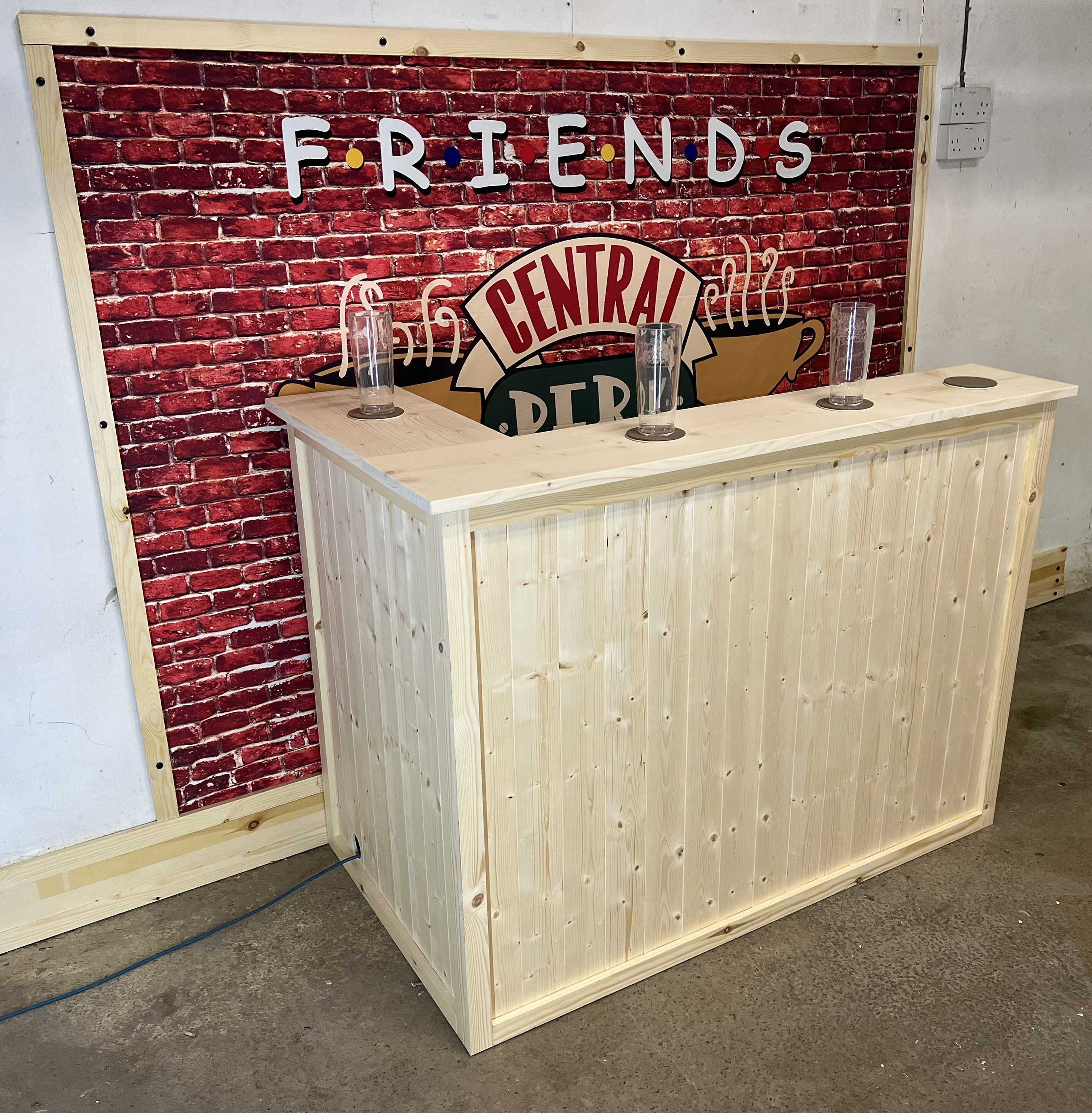 Wooden Indoor Home Bar Man Cave Bar, Indoor Pub, Drinks and Bar
