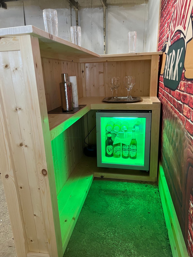 Wooden Indoor Home Bar Man Cave Bar, Indoor Pub, Drinks and Bar Etsy UK