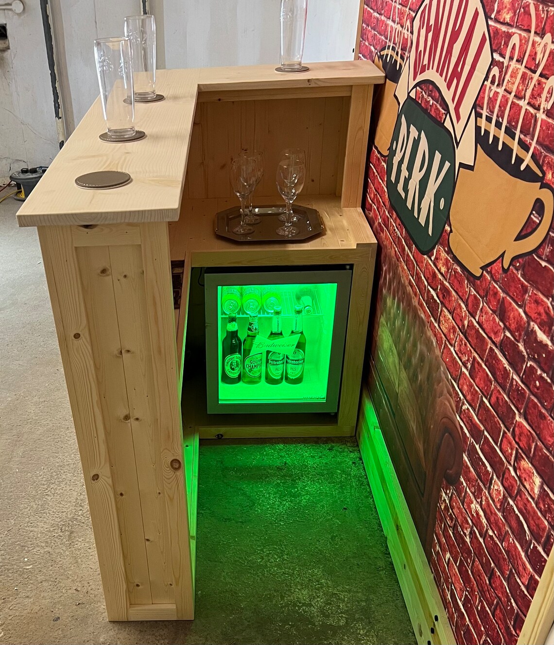 Wooden Indoor Home Bar Man Cave Bar, Indoor Pub, Drinks and Bar