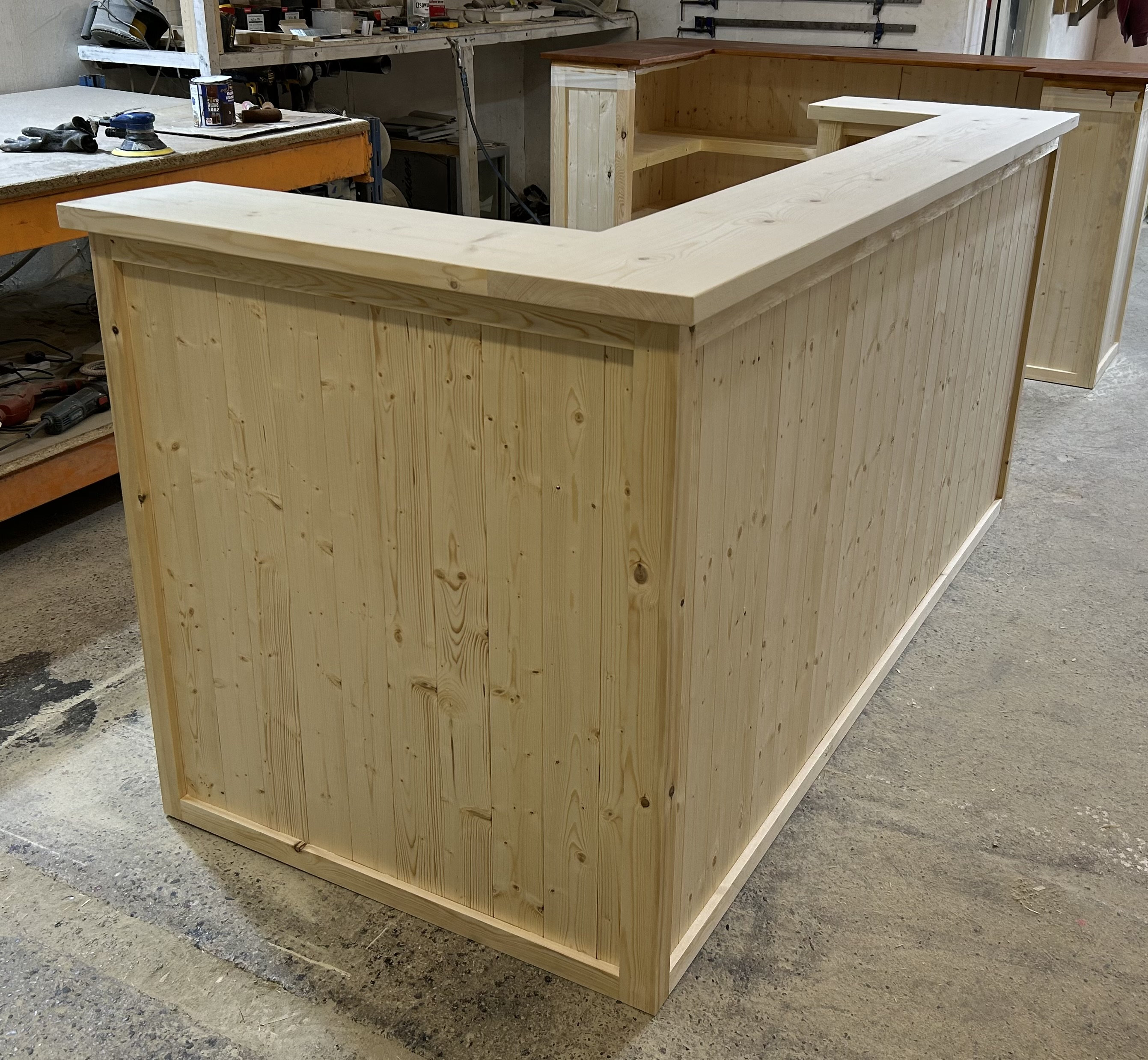 Wooden Home Bar L Shape Bar Man Cave Bar Summerhouse Bar Garden Bar