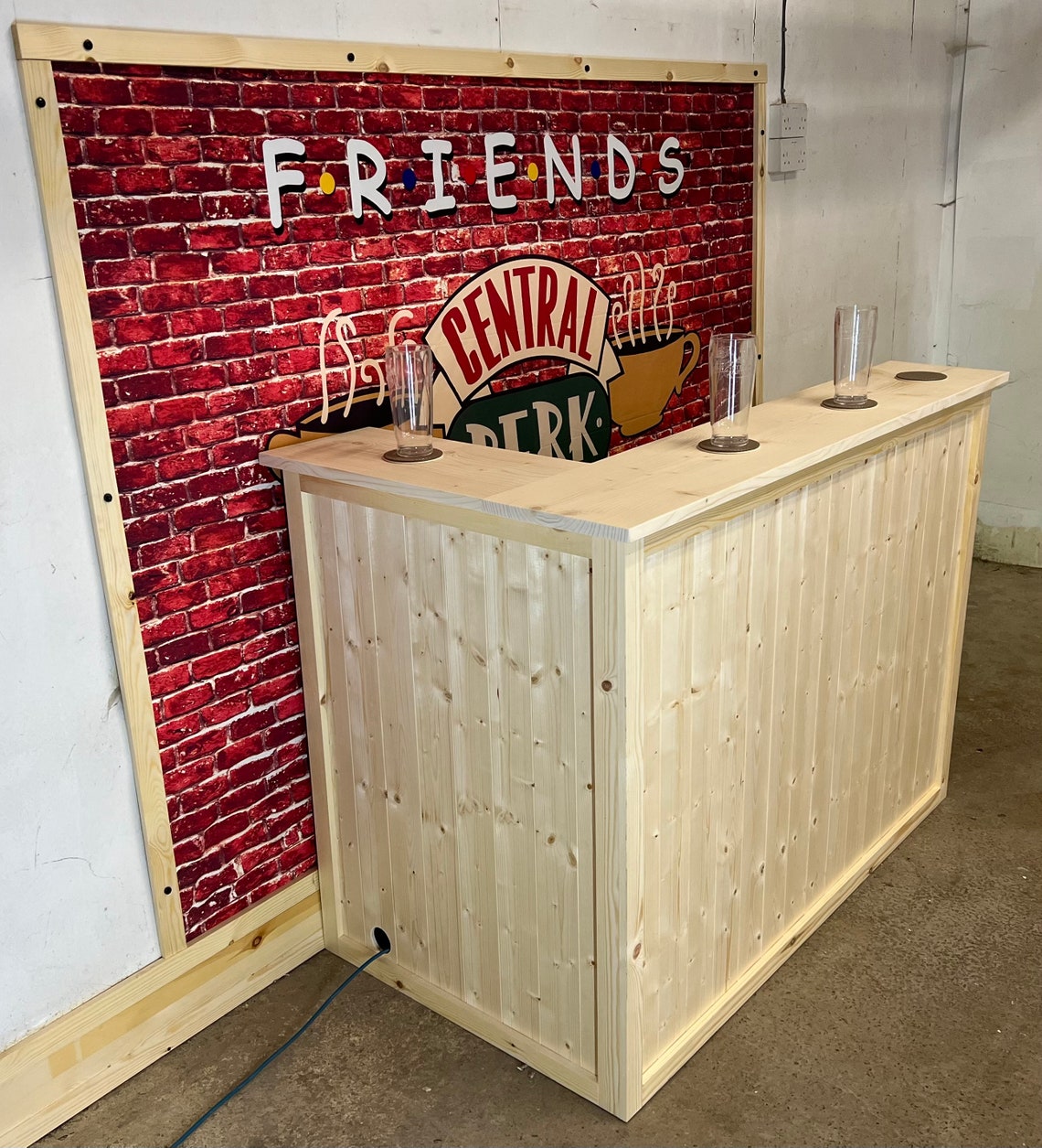 Wooden Indoor Home Bar Man Cave Bar, Indoor Pub, Drinks and Bar