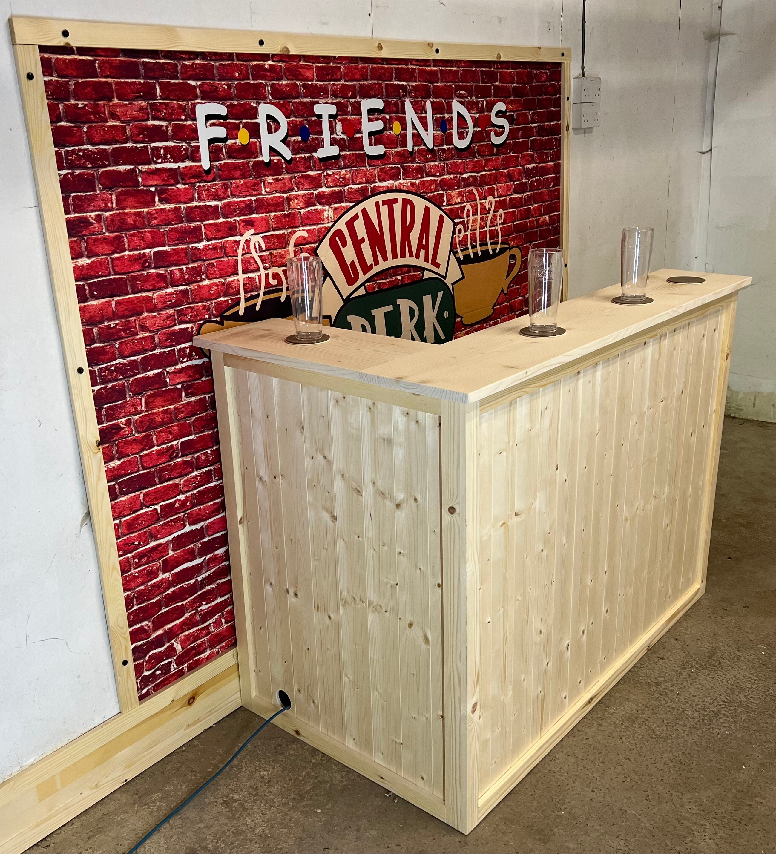 Wooden Indoor Home Bar Man Cave Bar, Indoor Pub, Drinks and Bar