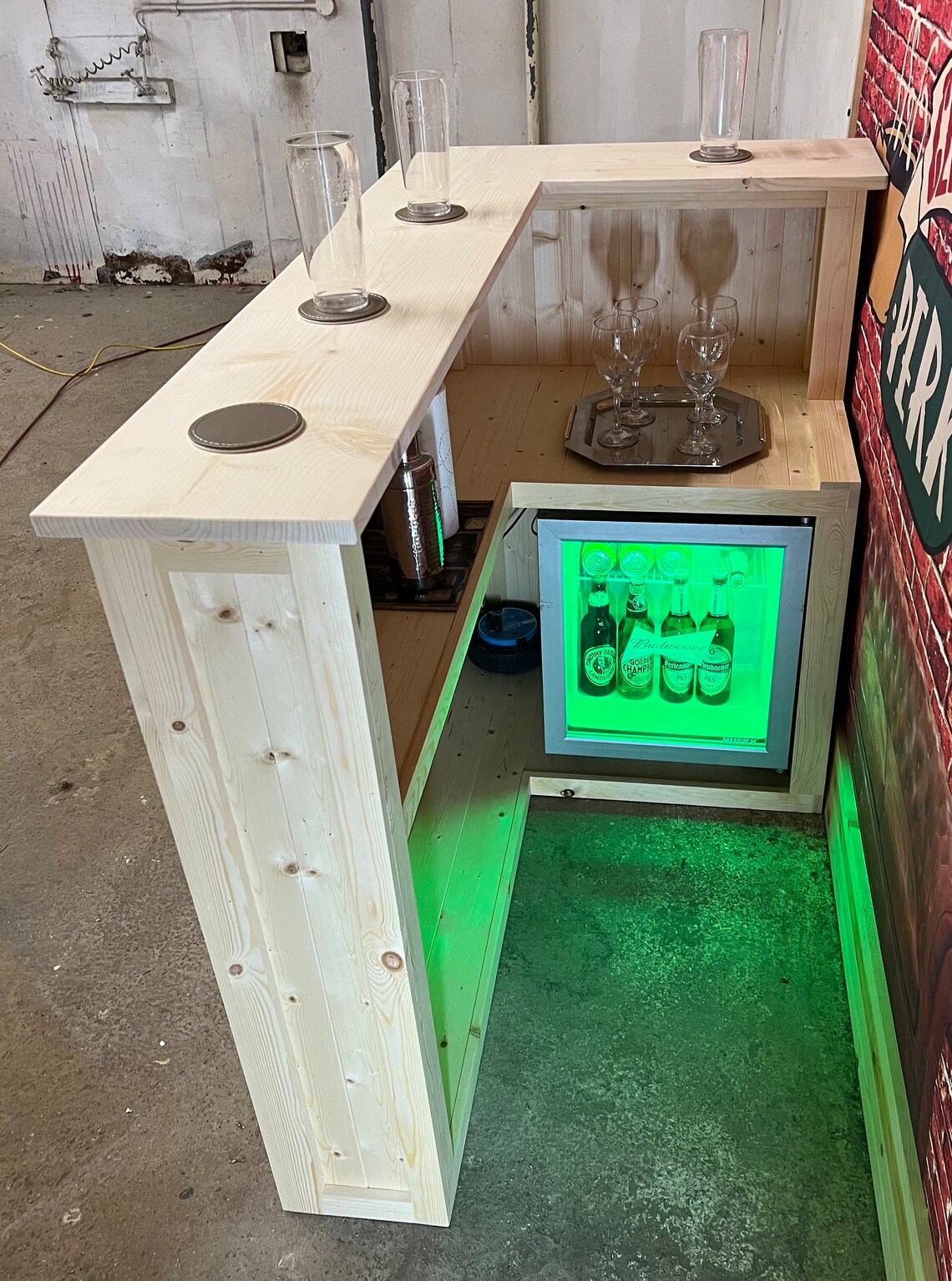 Wooden Indoor Home Bar Man Cave Bar, Indoor Pub, Drinks and Bar