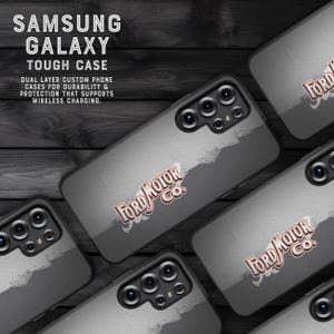 Ford Tough Phone Case: Vintage Logo, Impact-Resistant Samsung Galaxy Cover