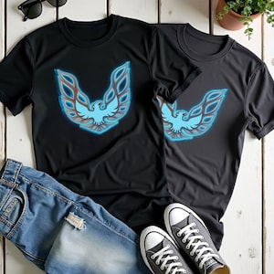 Neon Pontiac Firebird T-Shirt: Retro Trans Am Muscle Car Tee