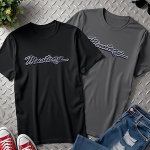 Vintage Ford Mustang T-Shirt: Retro Logo, Classic Muscle Car