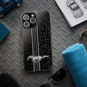 Ford Mustang iPhone Case: Retro Logo, Tough Protection