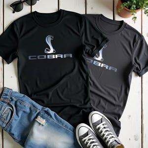Ford Mustang Cobra T-Shirt: SVT Snake Logo, Muscle Car Apparel